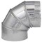Imperial Mfg Imperial 6 in. D X 6 in. D Adjustable 90 deg Galvanized Steel Elbow Exhaust GV0294-C - alternate 3